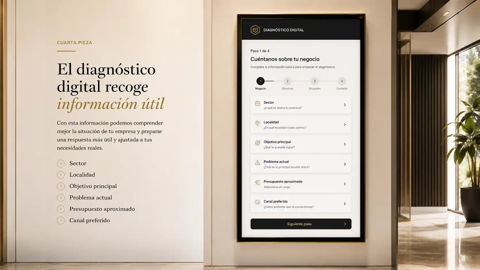 El diagnóstico digital recoge información útil