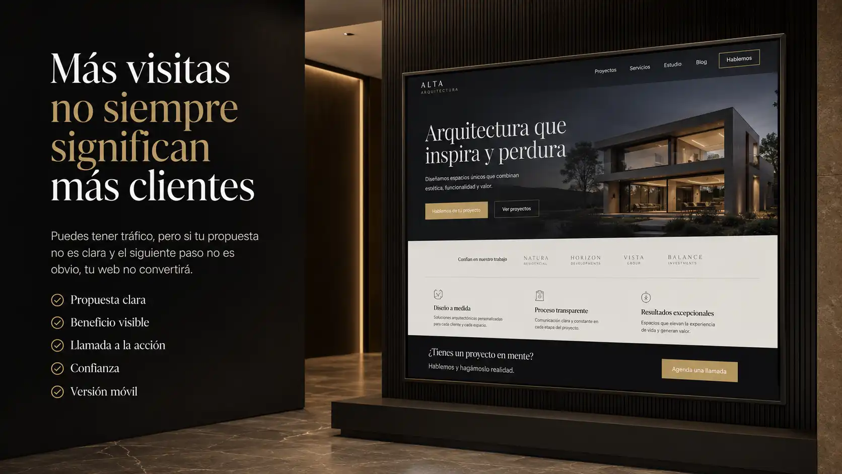 Más visitas no siempre significan más clientes
