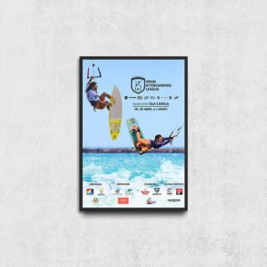 Diseño del Cartel Oficial de Spain Kiteboarding League Isla Canela 2018