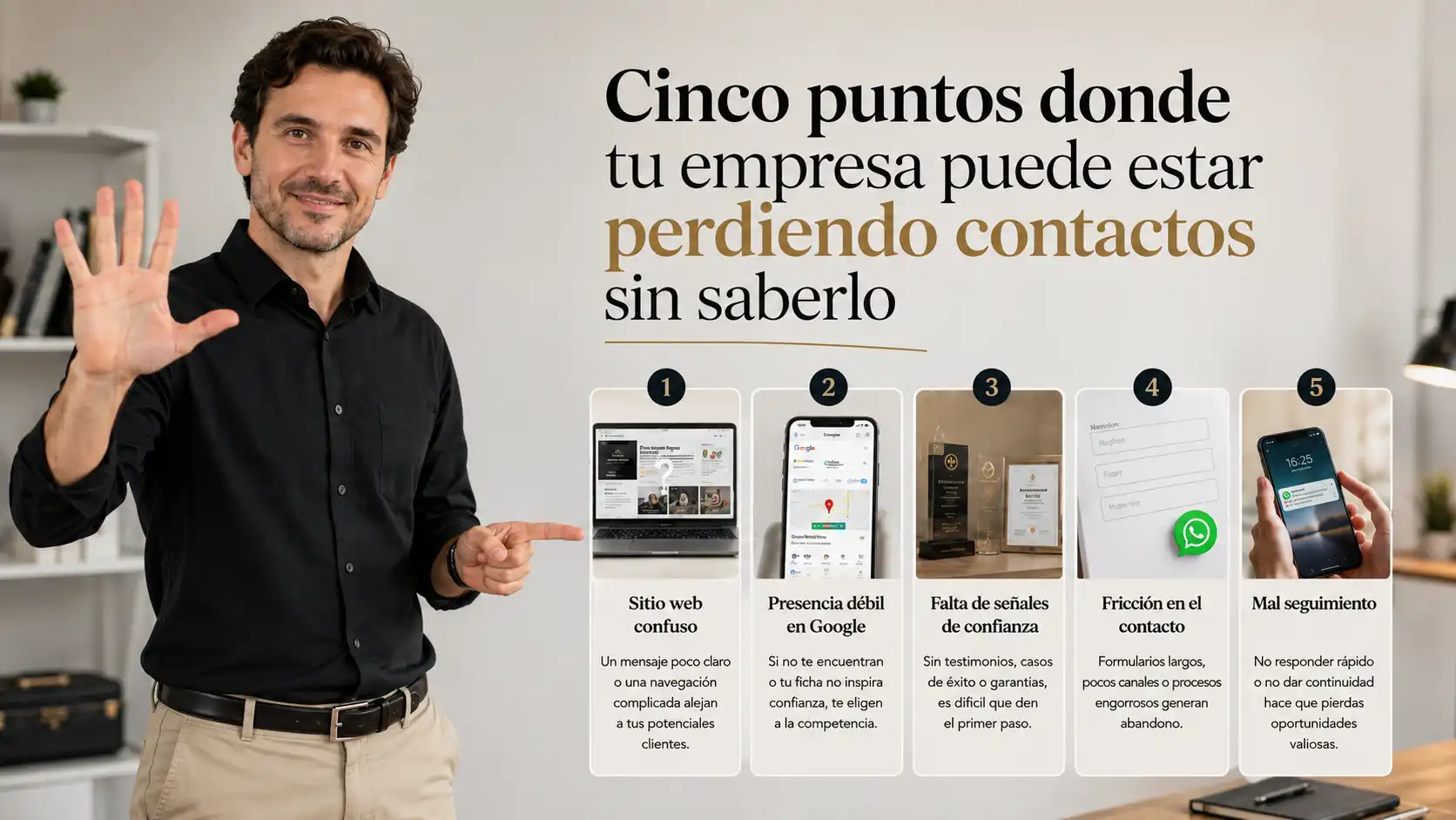 Cinco puntos clave para mejorar contactos