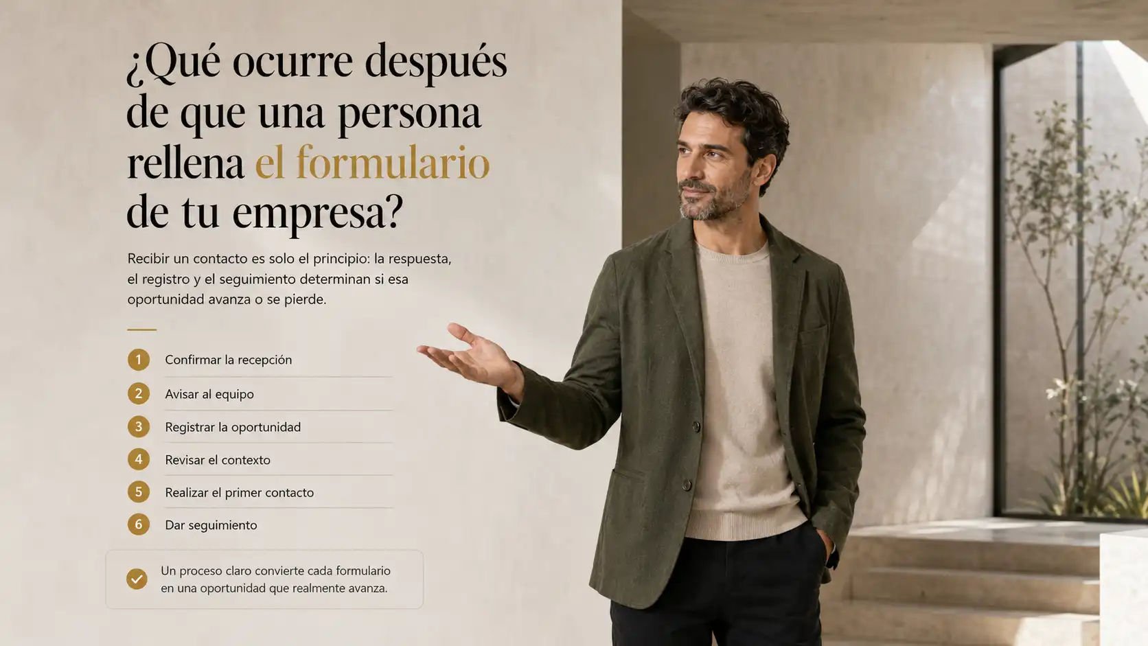 Qué ocurre después de que una persona rellena el formulario de tu empresa