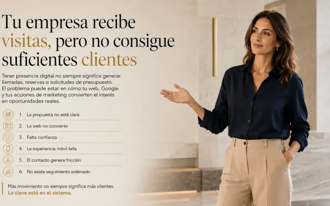 Tu empresa recibe visitas, pero no consigue clientes: causas y soluciones