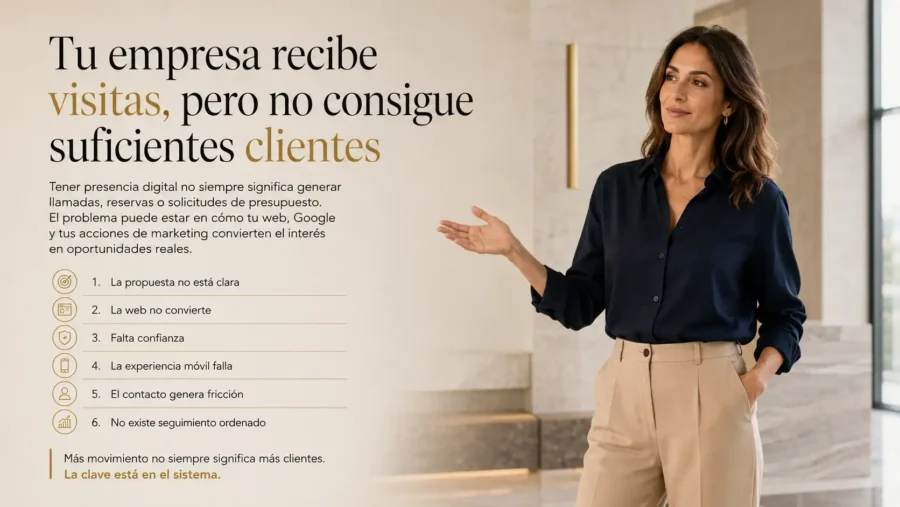 Tu empresa recibe visitas, pero no consigue clientes: causas y soluciones