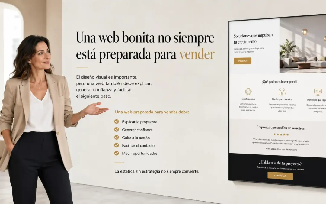 Una web bonita no siempre está preparada para vender